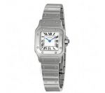 Replica Cartier Santos Ladies Watch 24mm Stainless Steel White Face